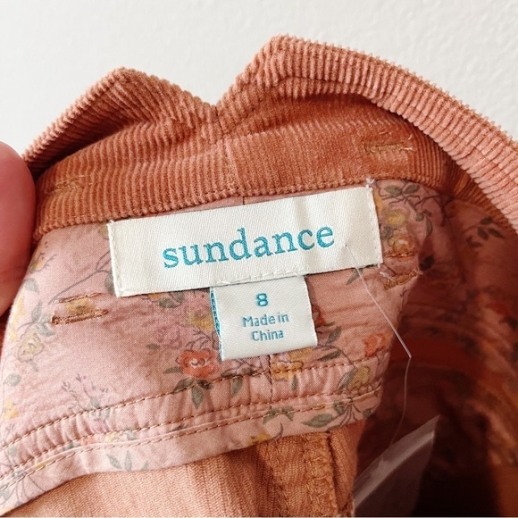 Sundance NWOT Emily Softest Corduroy Crop Pants w/ Tie Coral Size 8 - Picture 12 of 14